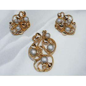 GOLD SILVER PENDANT SET